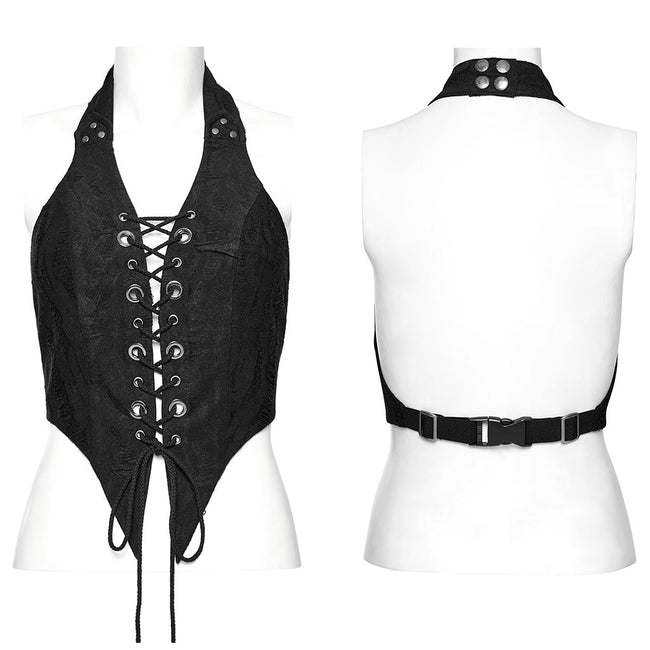PUNK halter crop top