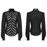 Punk sexy hollow shirt
