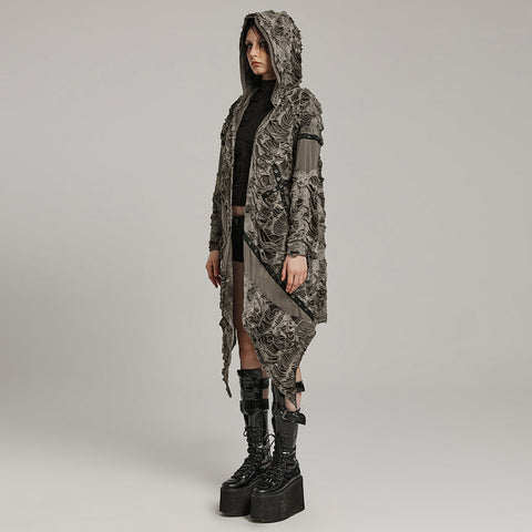 Wasteland Tie-dyedpunk decayed coat