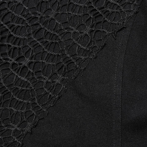 Punk Asymmetric Hollow Sleeveless Coat