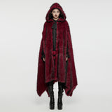 Goth Asymmetric Plush Cloak