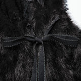 Goth Asymmetric Plush Cloak