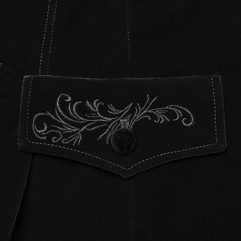 Goth Exquisite Embroidered Coat