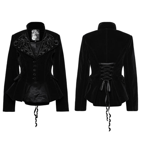 Goth Exquisite Embroidered Coat