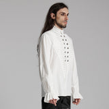 Goth Exquisite 3D Pleated Shirt