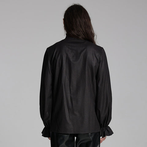 Goth Exquisite 3D Pleated Shirt