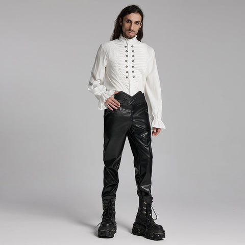 Goth Exquisite 3D Pleated Shirt