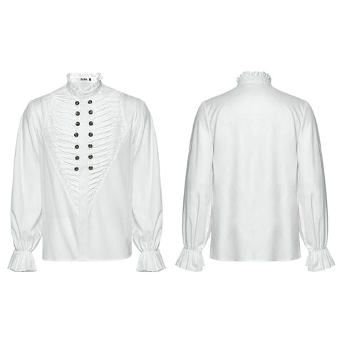 Goth Exquisite 3D Pleated Shirt