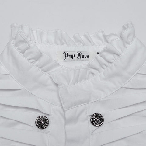 Goth Exquisite 3D Pleated Shirt