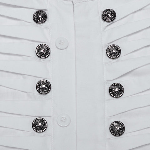 Goth Exquisite 3D Pleated Shirt