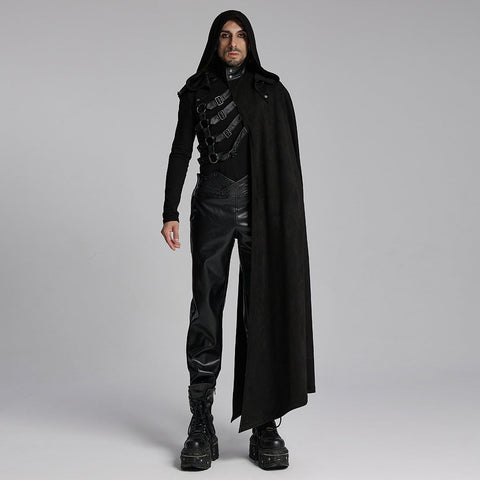 Punk asymmetric detachable cloak
