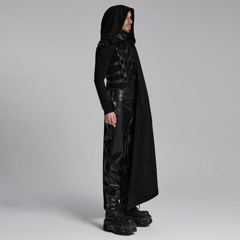 Punk asymmetric detachable cloak