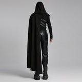Punk asymmetric detachable cloak