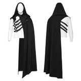 Punk asymmetric detachable cloak
