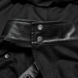 Punk asymmetric detachable cloak