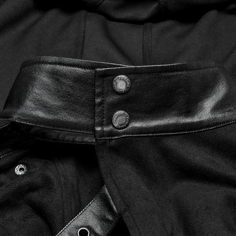 Punk asymmetric detachable cloak