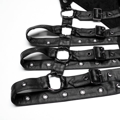 Punk asymmetric detachable cloak