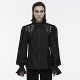 Goth stand collar palace gorgeous shirt