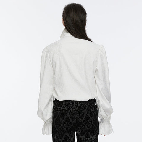 Goth stand collar palace gorgeous shirt