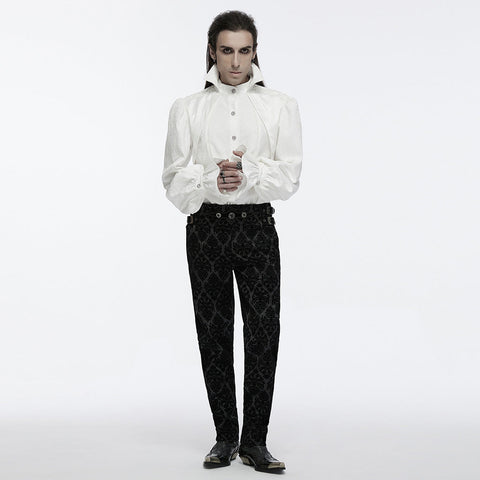 Goth stand collar palace gorgeous shirt