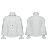 Goth stand collar palace gorgeous shirt