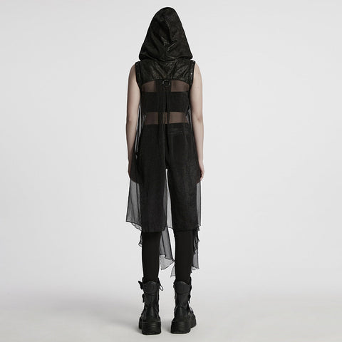 Punk personalized hollow skeleton vest