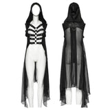 Punk personalized hollow skeleton vest