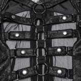 Punk personalized hollow skeleton vest