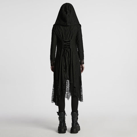 Gothic Decadent Asymmetric Knitted Coat