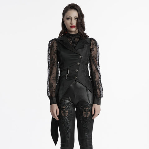 Dark Night Goth Asymmetric vest
