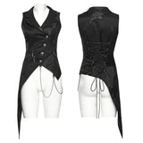 Dark Night Goth Asymmetric vest