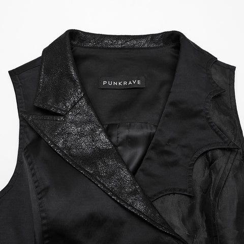 Dark Night Goth Asymmetric vest