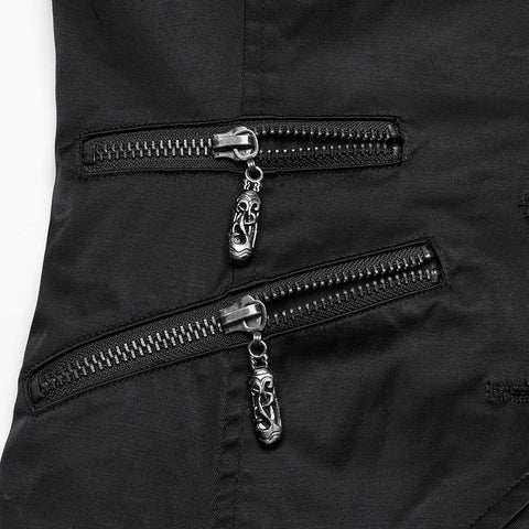 Dark Night Goth Asymmetric vest