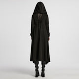Punk hooded cut washed jacket