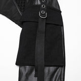 Punk ultra short motorcycle jacket