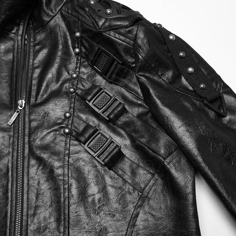Cyberpunk stand up collar jacket