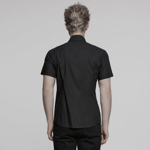Punk neat short sleeved shirt