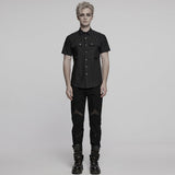 Punk neat short sleeved shirt