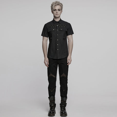 Punk neat short sleeved shirt