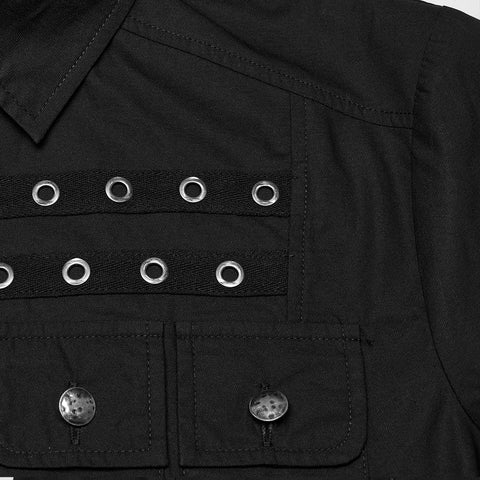 Punk neat short sleeved shirt