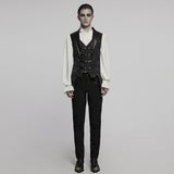 Gothic jacquard lapel vest