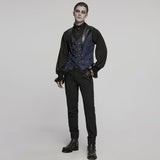 Gothic jacquard lapel vest