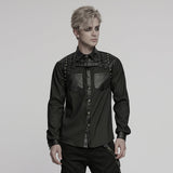 Punk handsome street men's shirt