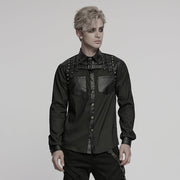 Punk handsome street men's shirt