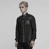 Punk handsome street men's shirt