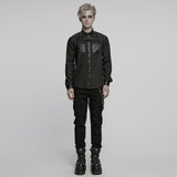 Punk handsome street men's shirt