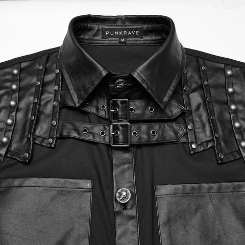 Punk handsome street men's shirt
