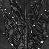 Punk handsome segmentation vest