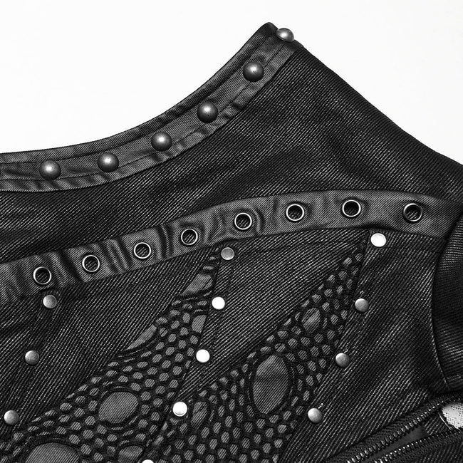 Punk handsome segmentation vest