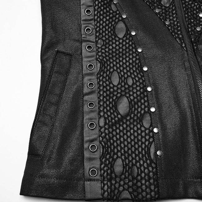 Punk handsome segmentation vest